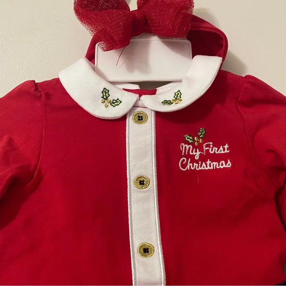 New My 1st Christmas Outfit & Headband - Picture 3 of 9